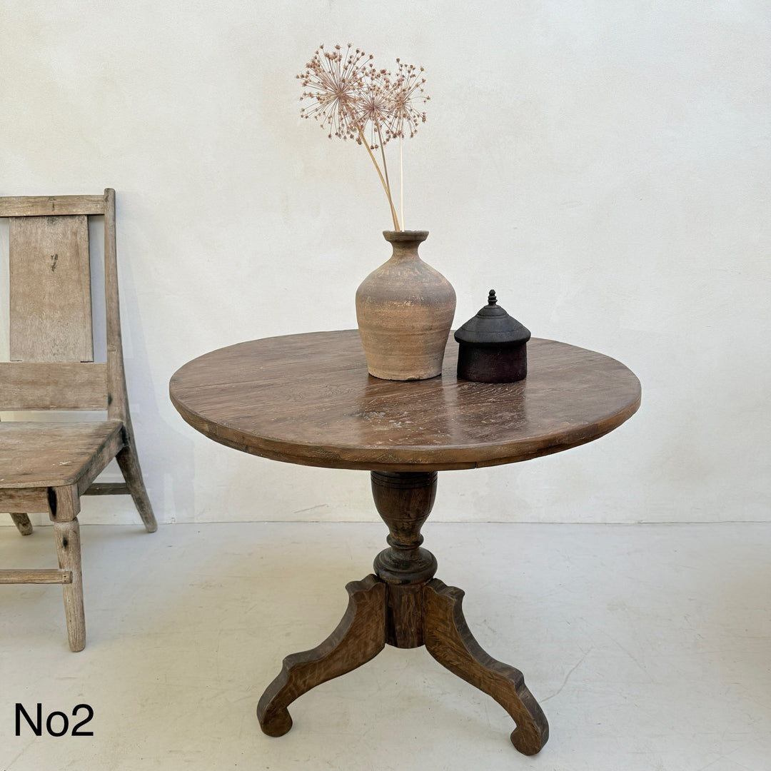 Antique Pedestal Round Tables Fenton