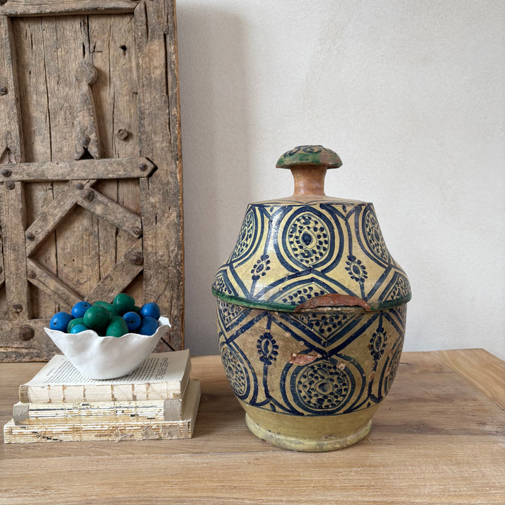 Antique Moroccan Safi Jubbaha Pot | Safi
