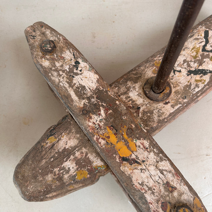 Vintage Primitive Hanging Aeroplane