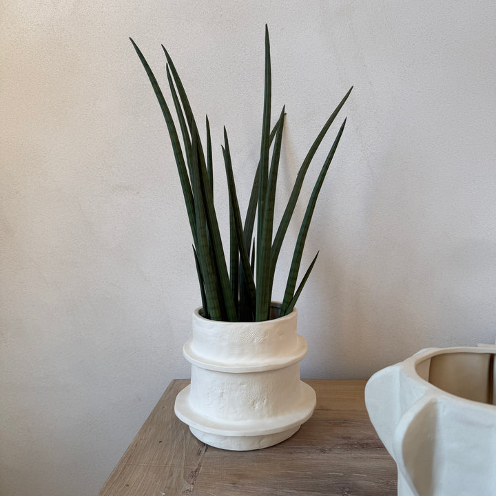 Natural Stoneware Ceramic Flower Pot
