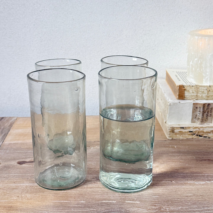 Tall Hand Blown Glass