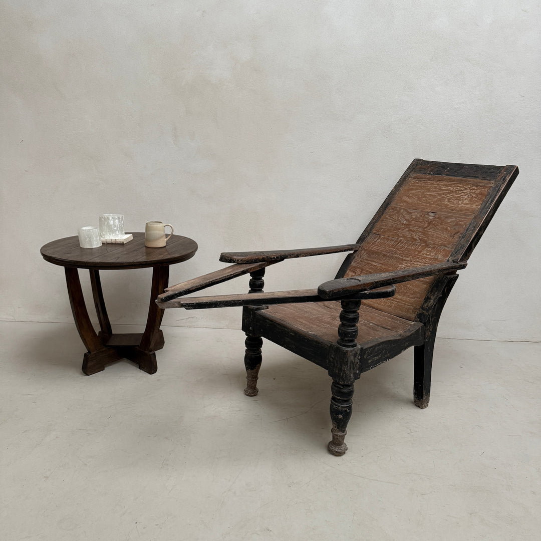 Antique Colonial Campaign Chair Charlie