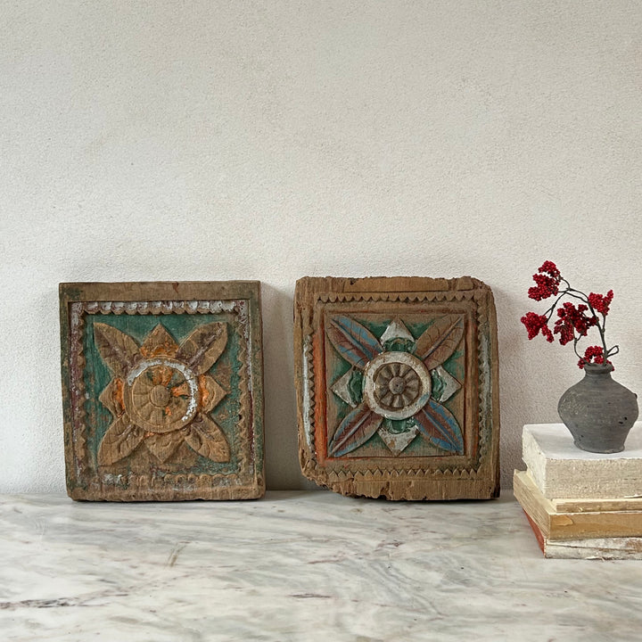 Antique Wood Carving Artwork Kirana