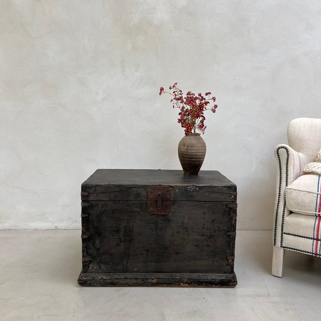 Antique Black Blanket box | Bexhill