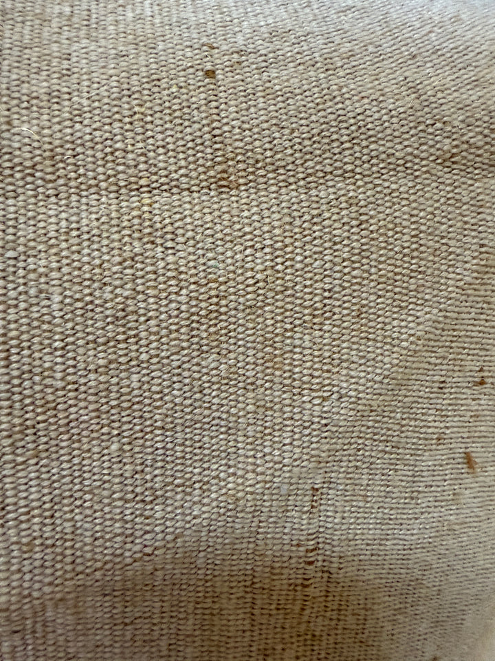 Neutral hand woven pouf | Afghanistan Collective