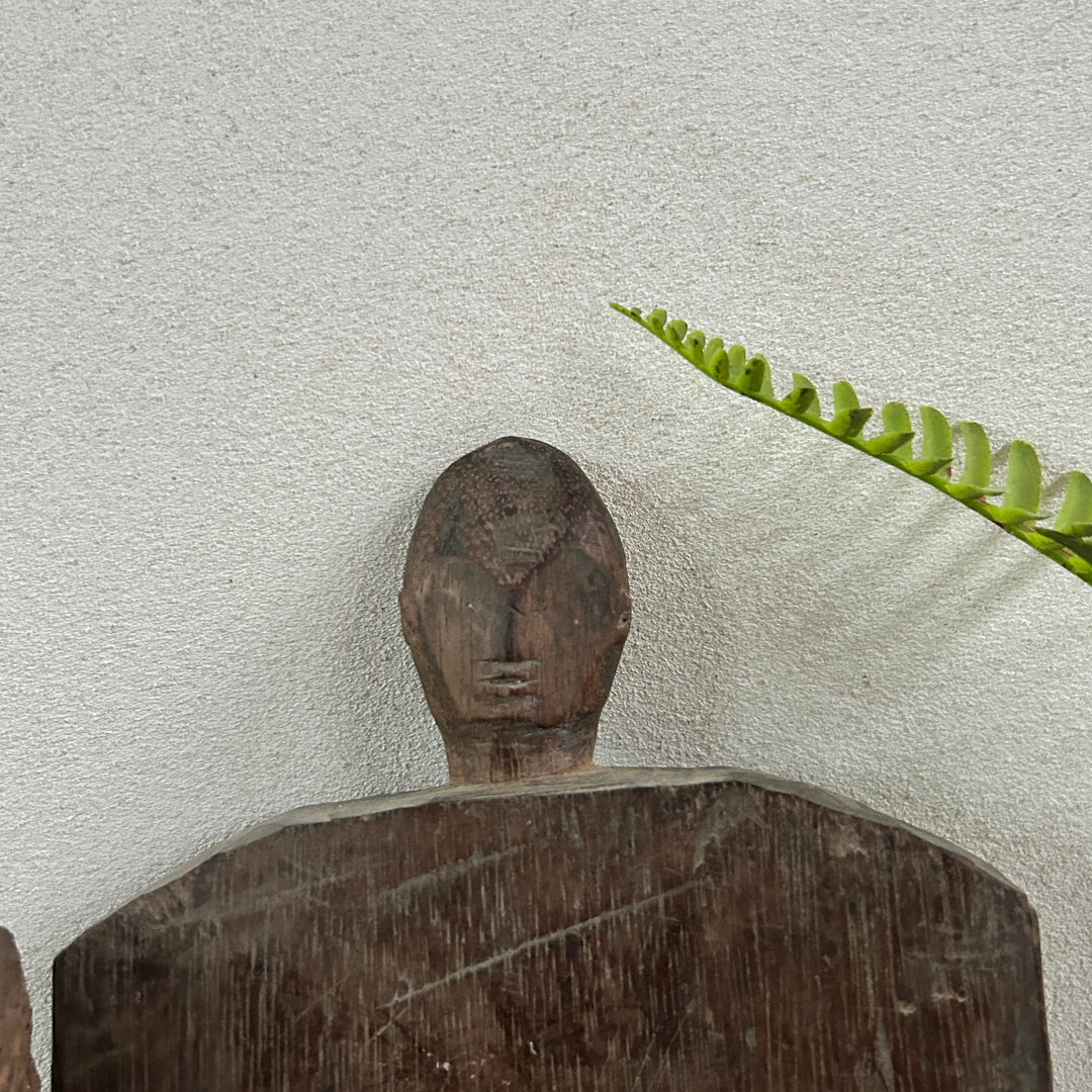 Primitive Wooden Figure | Cotton Pounding Board