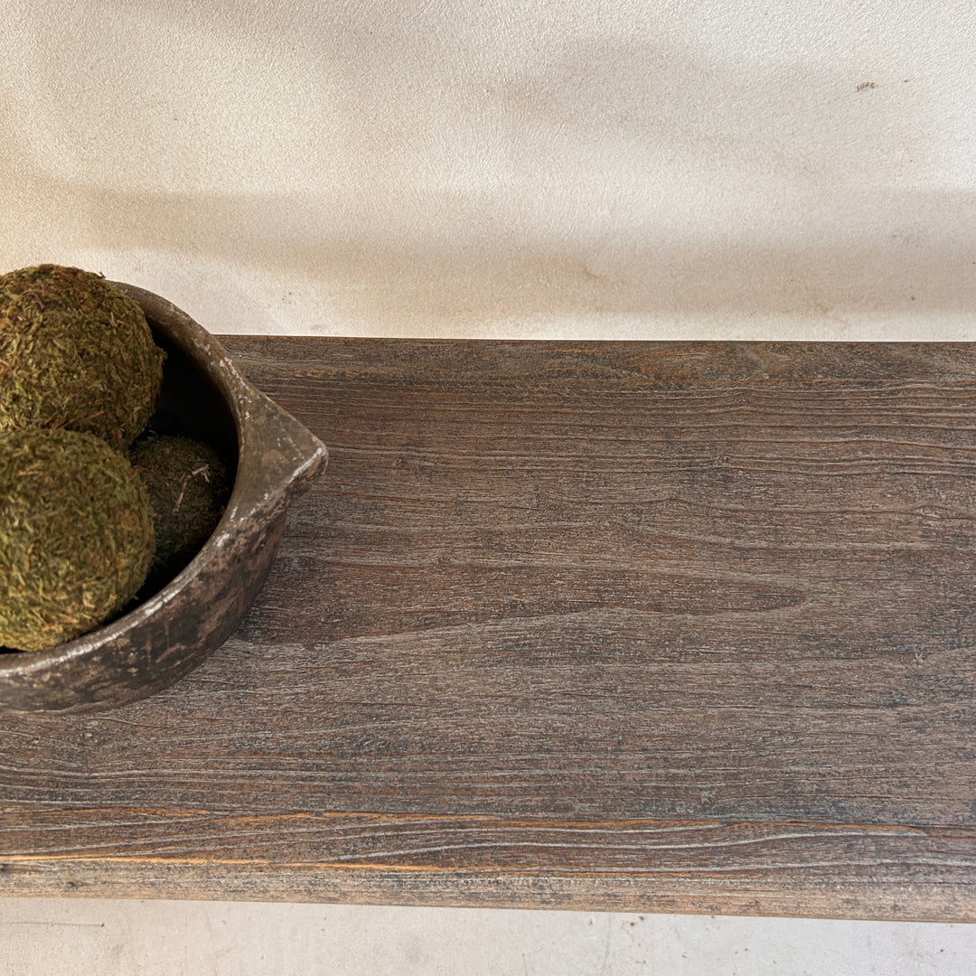 Antique rustic elm console table | Gus