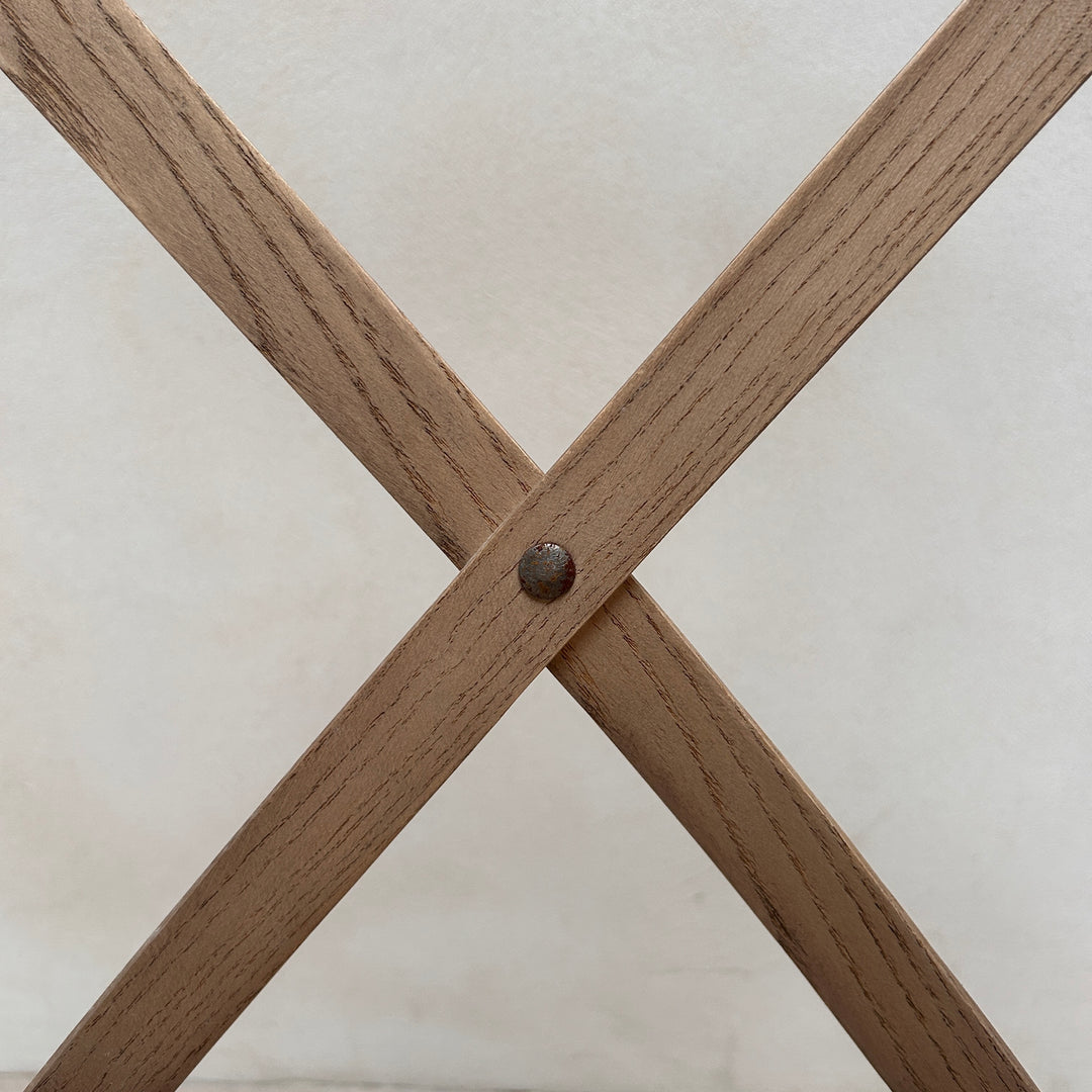 Wooden Cross Back Dining Chair