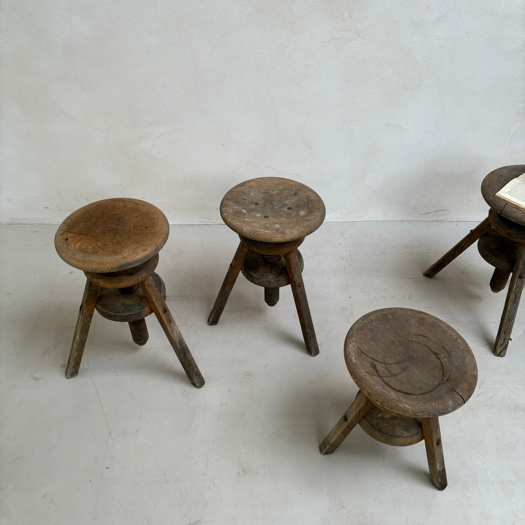 Antique Pottery Studio Stools