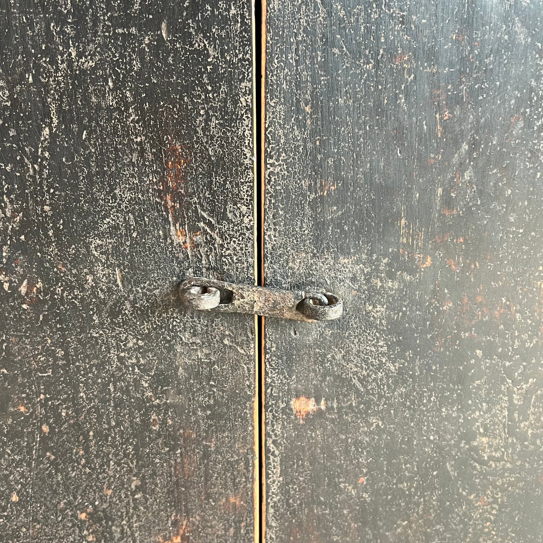 Antique small black cabinet | Stanley