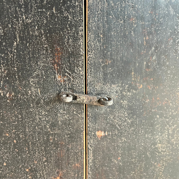 Antique small black cabinet | Stanley