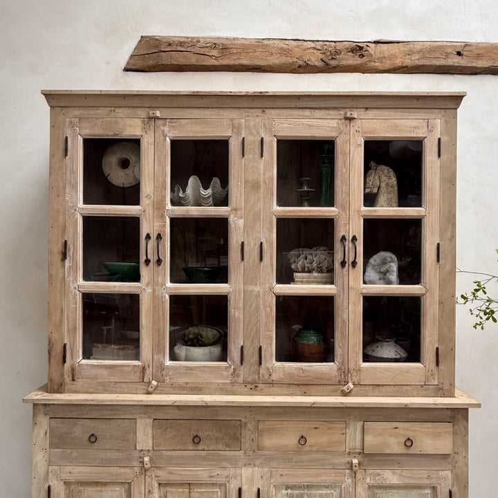Reclaimed Whitewashed Glazed Cabinet | Solid Wood Dresser Willow