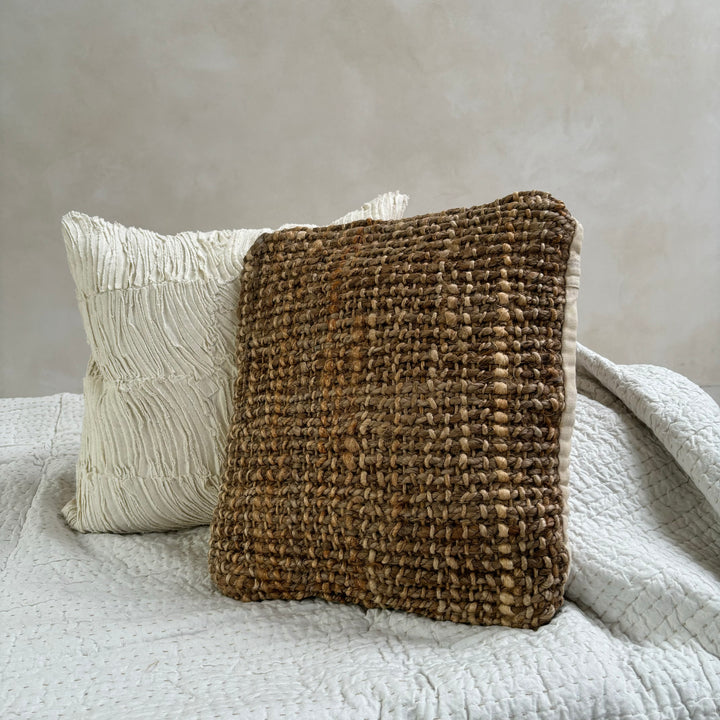 Natural Handwoven Jute Cushion