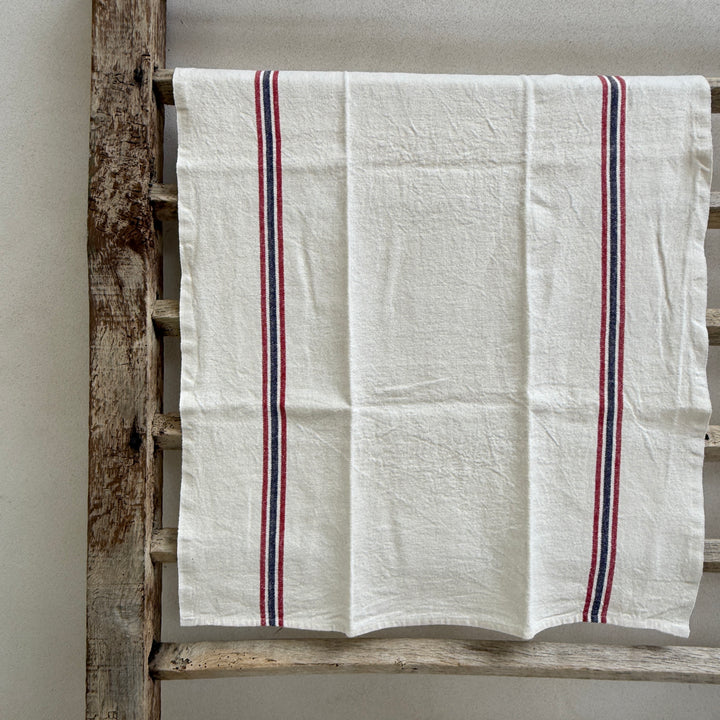 French Striped Linen Tea Towel