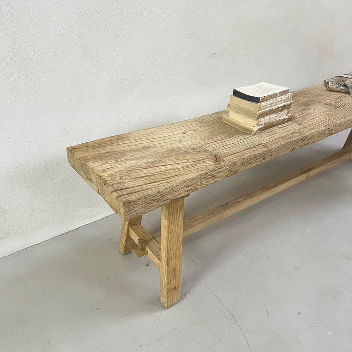 Large Handcrafted Salvaged Dining Bench