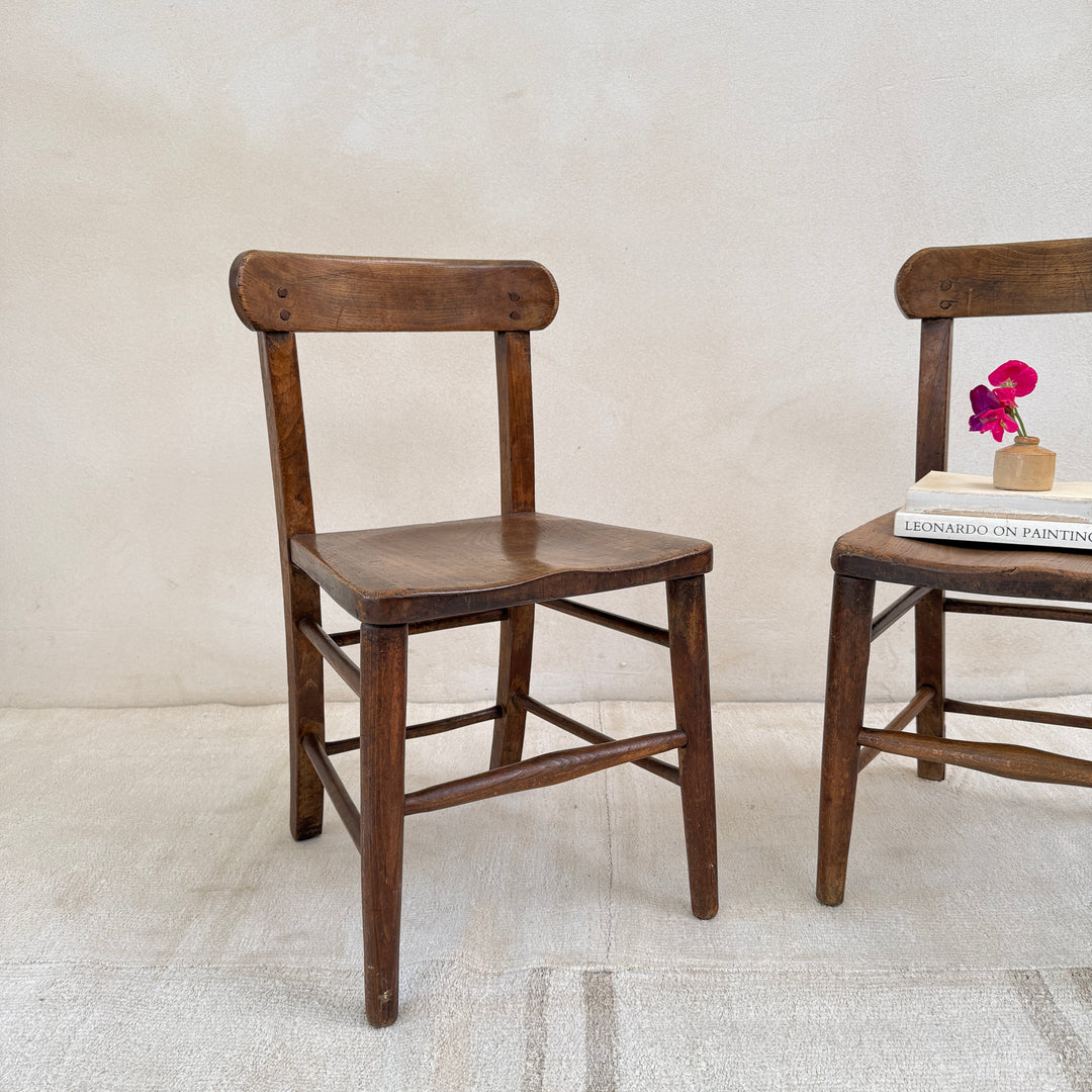 Antique Victorian Oak Children&