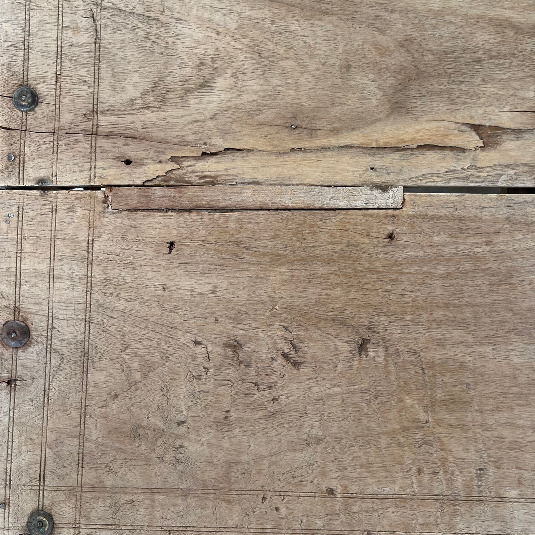 Antique Sqaure Indian Low Coffee Table | Bajot