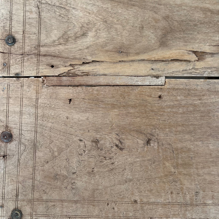 Antique Sqaure Indian Low Coffee Table | Bajot