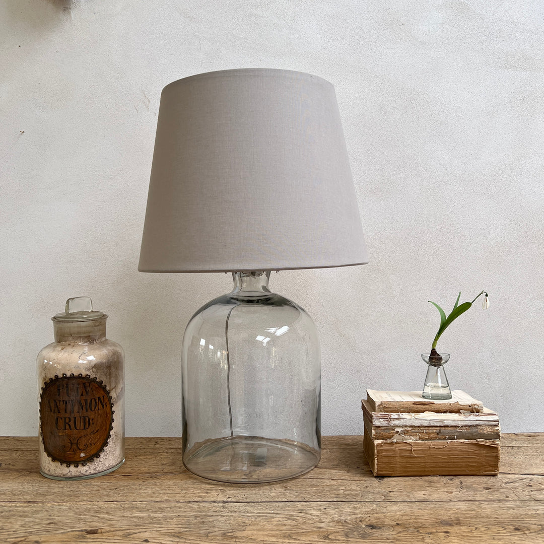 Clear Glass Table Lamp | Base only