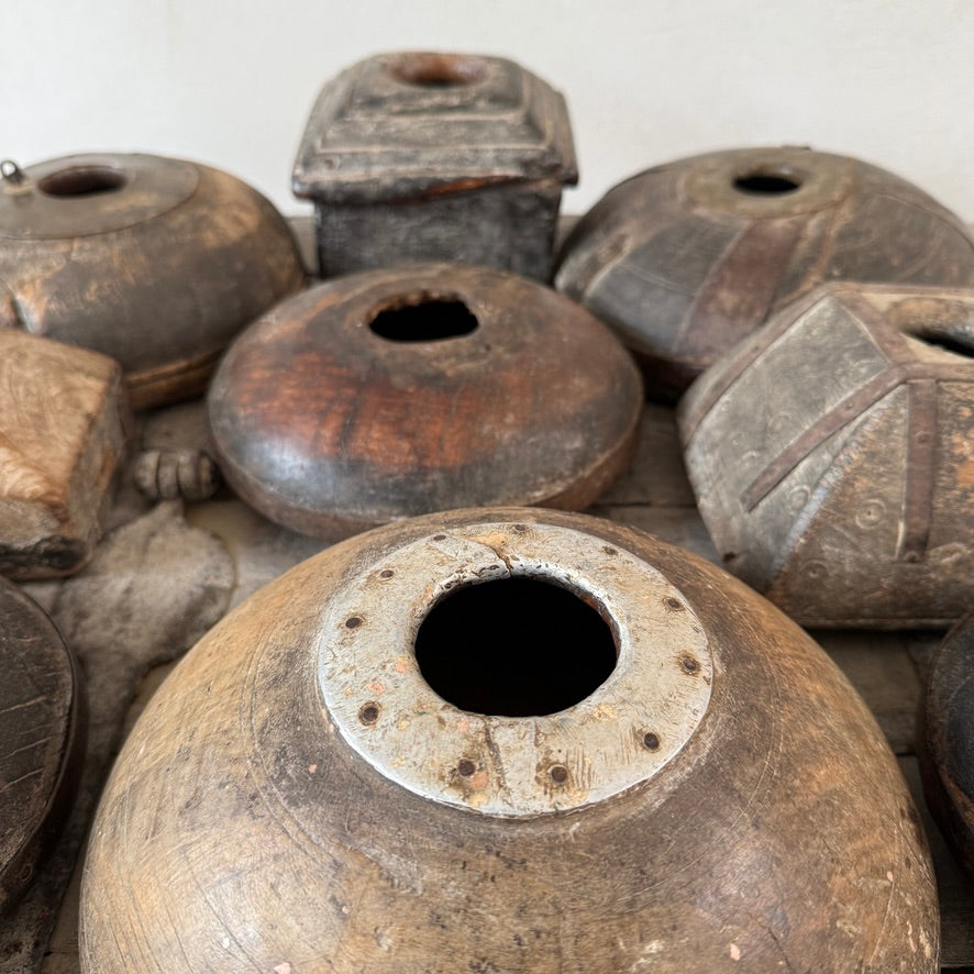 Antique Indian Teak Decorative Boxes