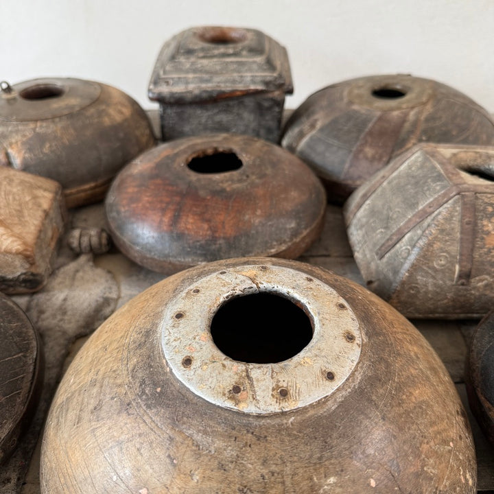 Antique Indian Teak Decorative Boxes