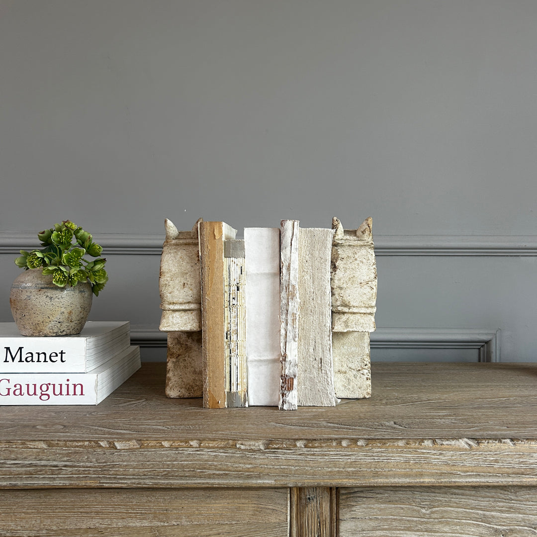 Rustic Sandstone Horse Head Statue