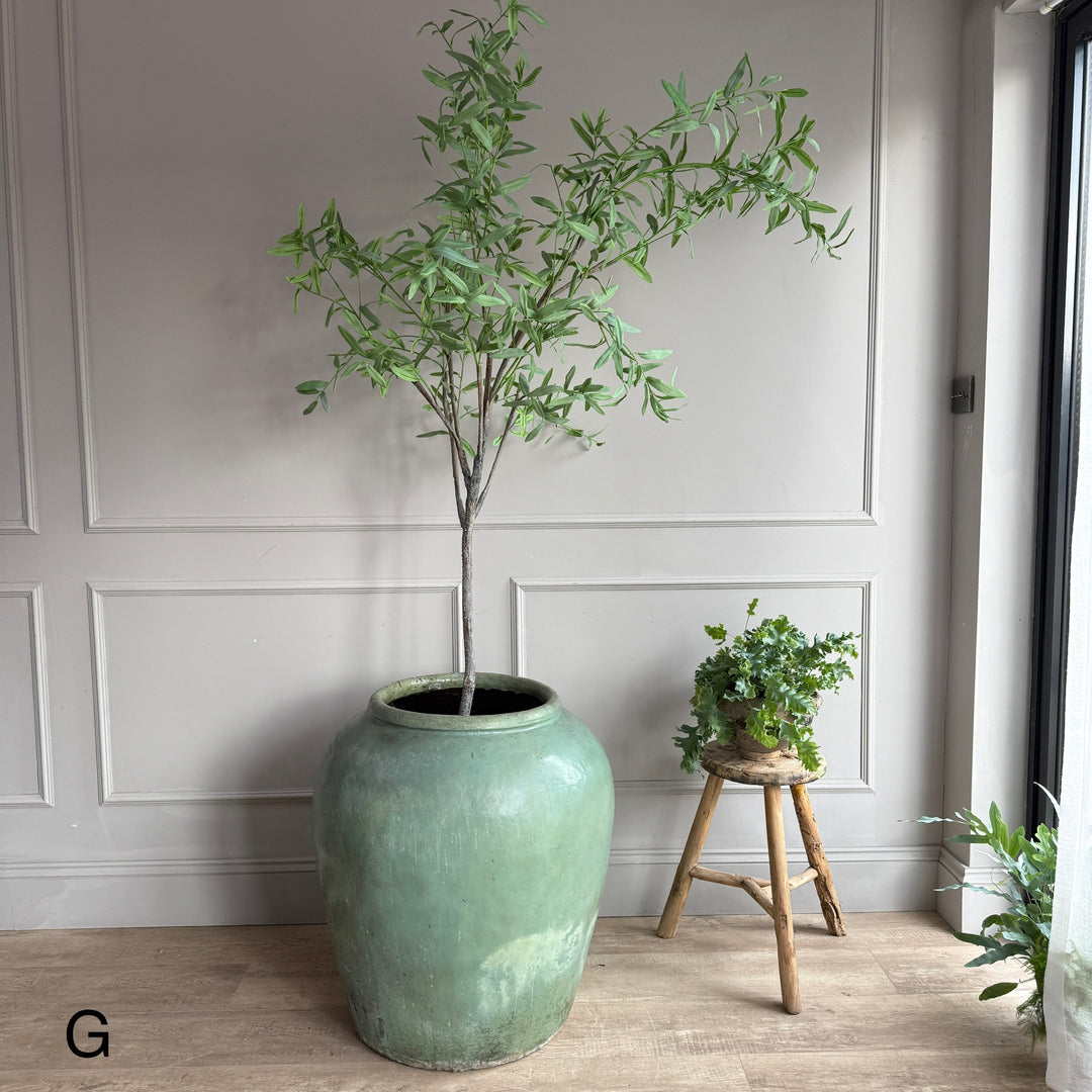 Extra Large Jade Antique Urn