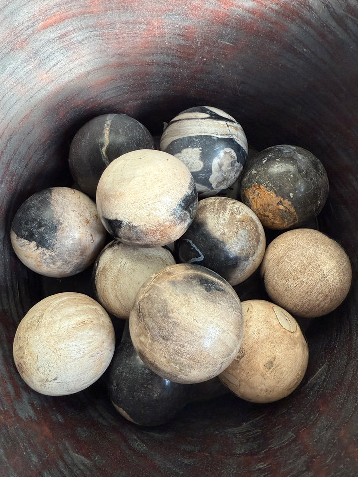 Stone Ball Petrified Wood | 8cm
