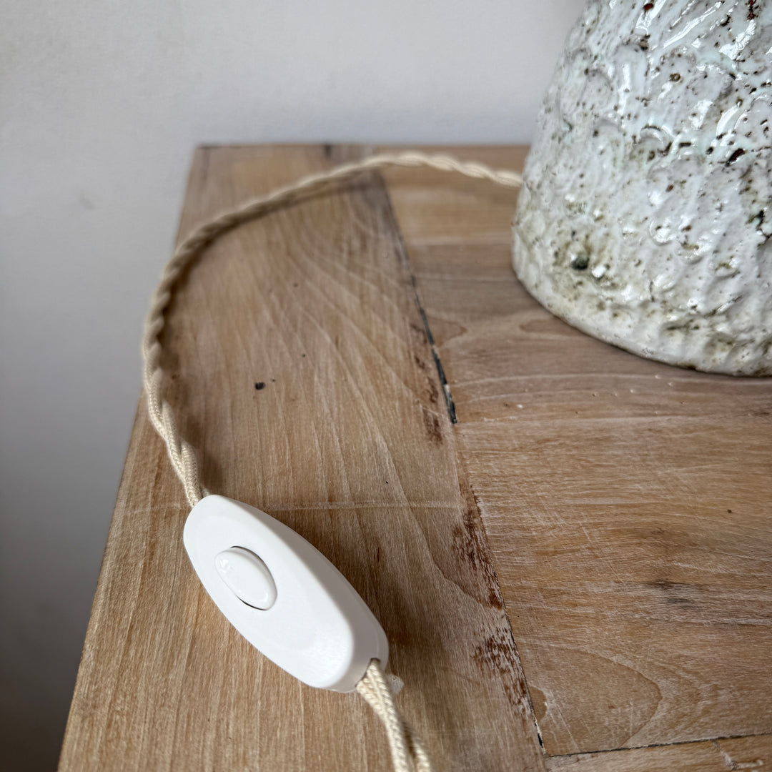 Natural Glazed Ceramic Table Lamp