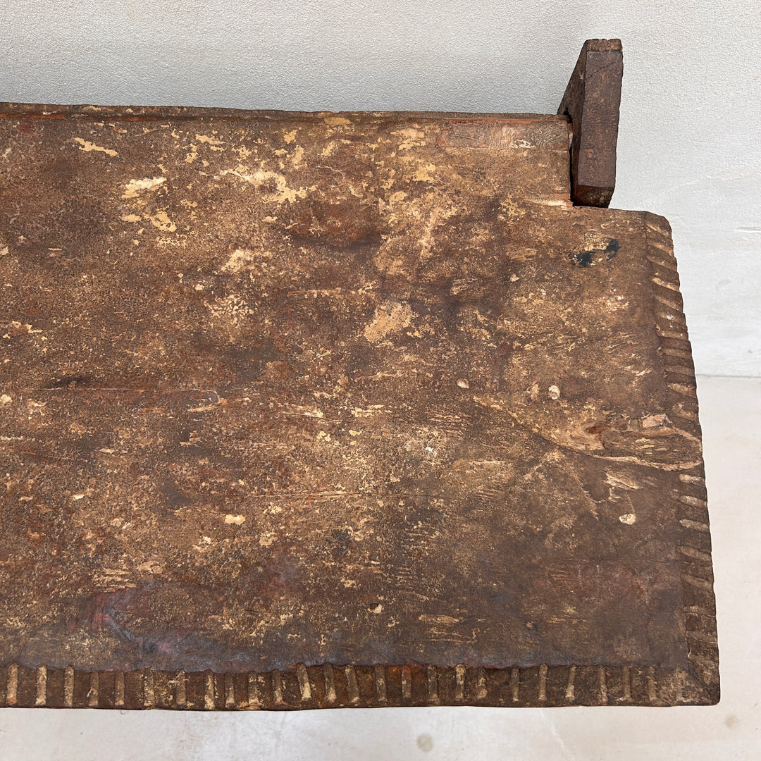Antique wooden coffer storage box | Adelia