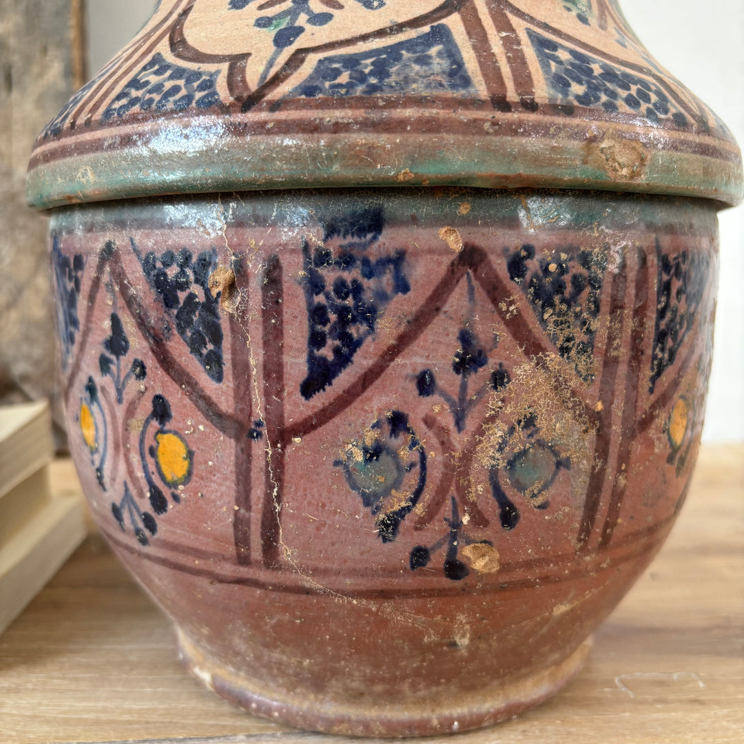 Antique Moroccan Safi Jubbaha Pot | Zaman