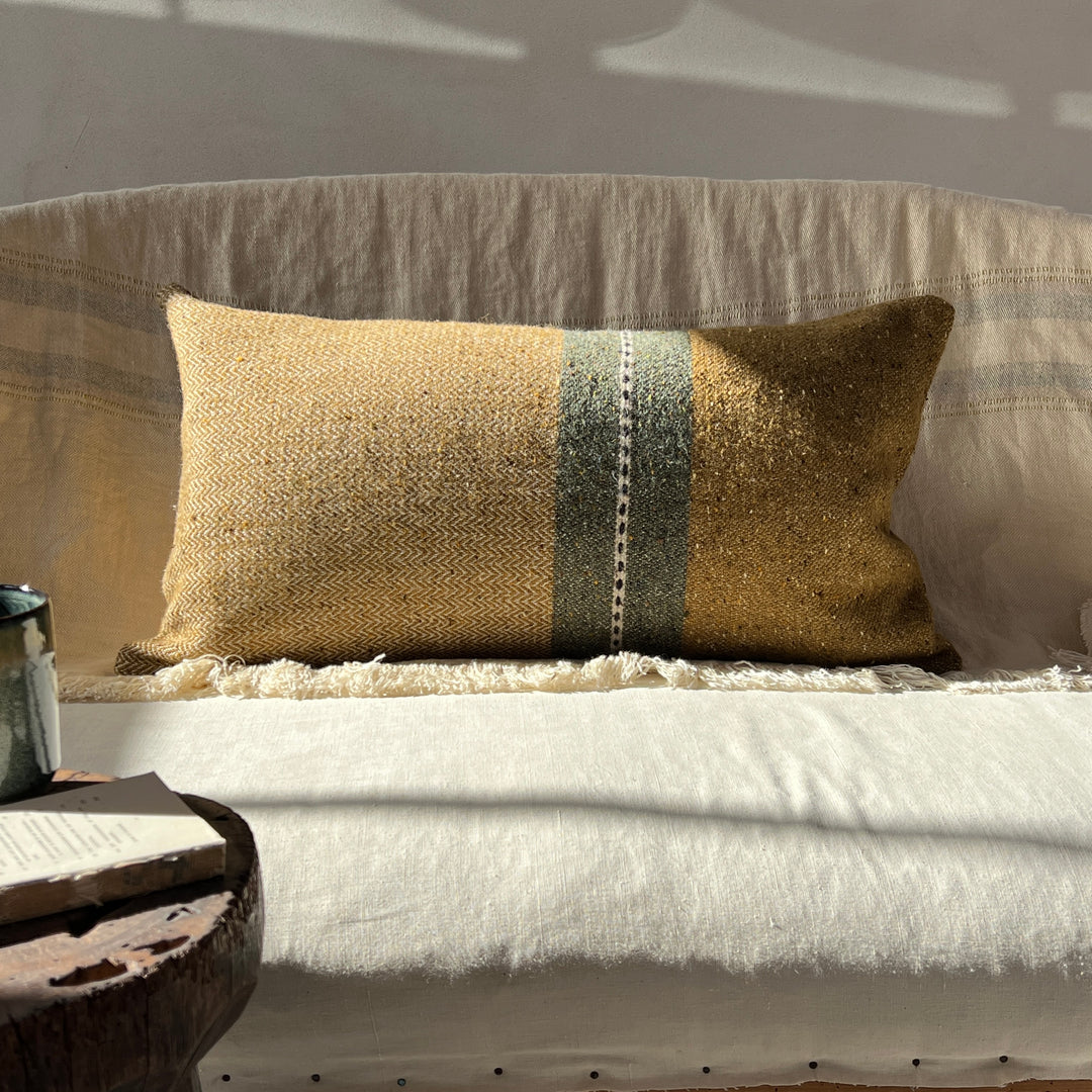 Woven striped Bolster cushion Mojave