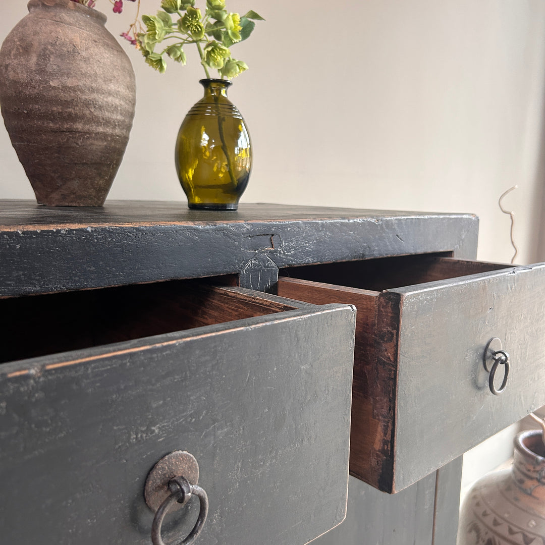 Antique Small Black Cupboard | Collette