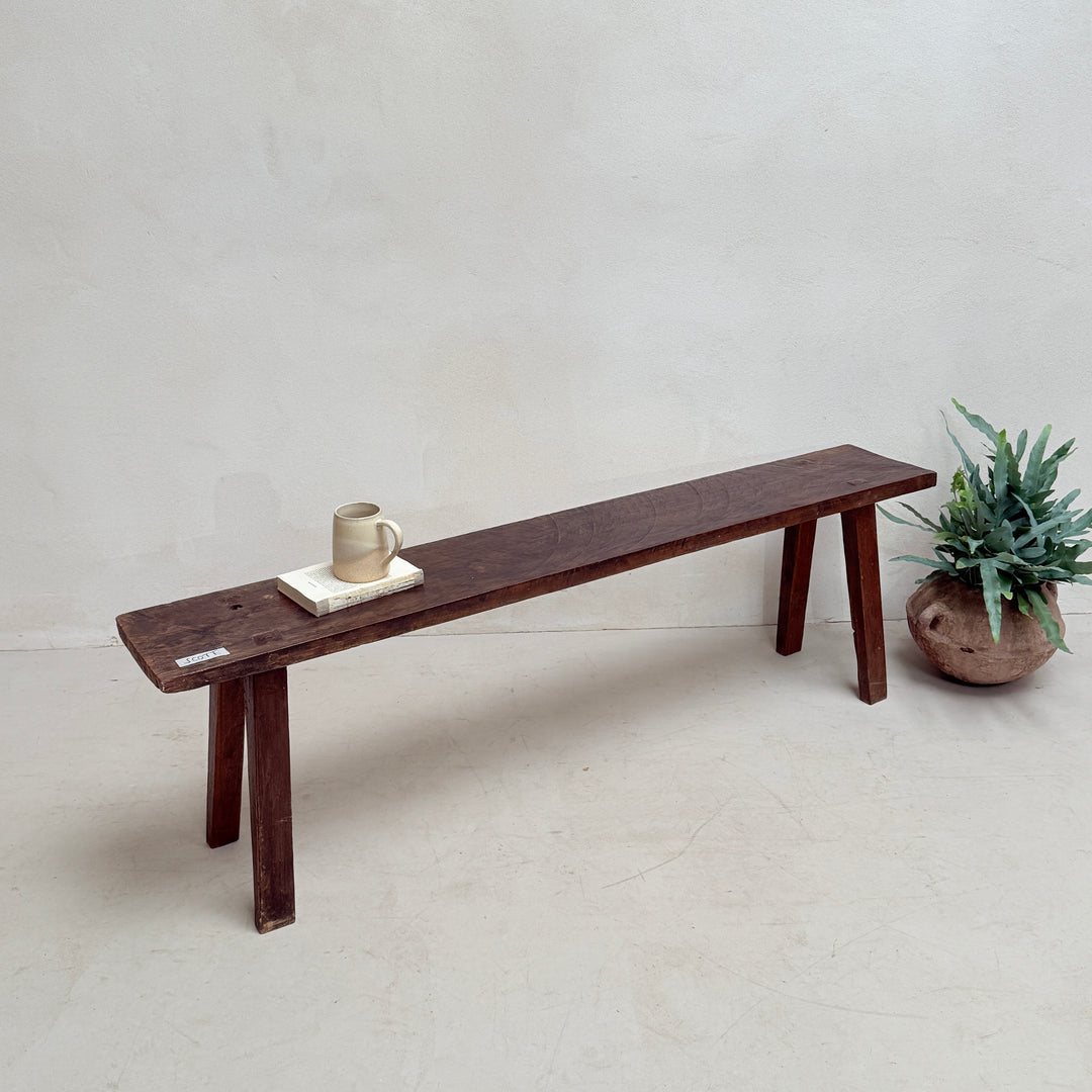 Choice of unique antique dark wood benches