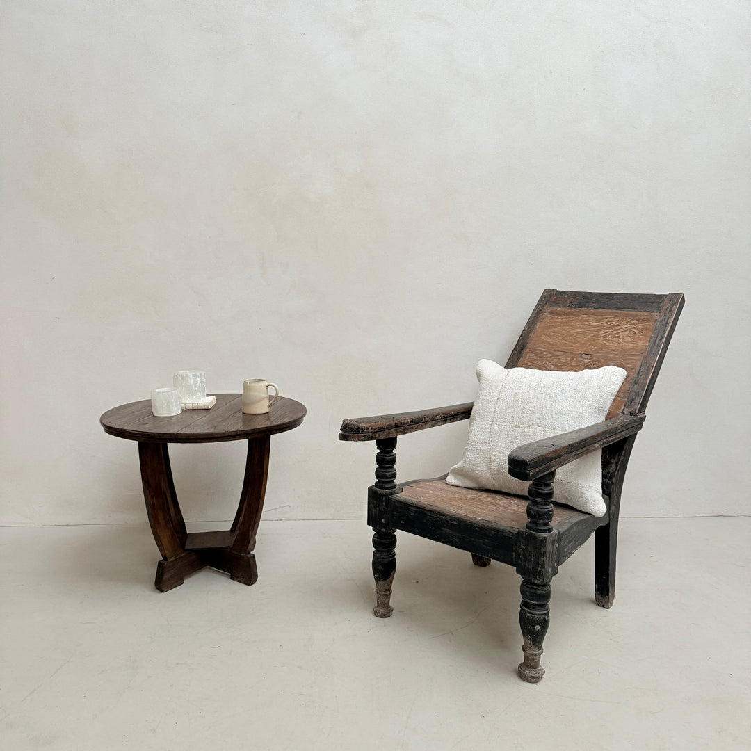 Antique Colonial Campaign Chair Charlie