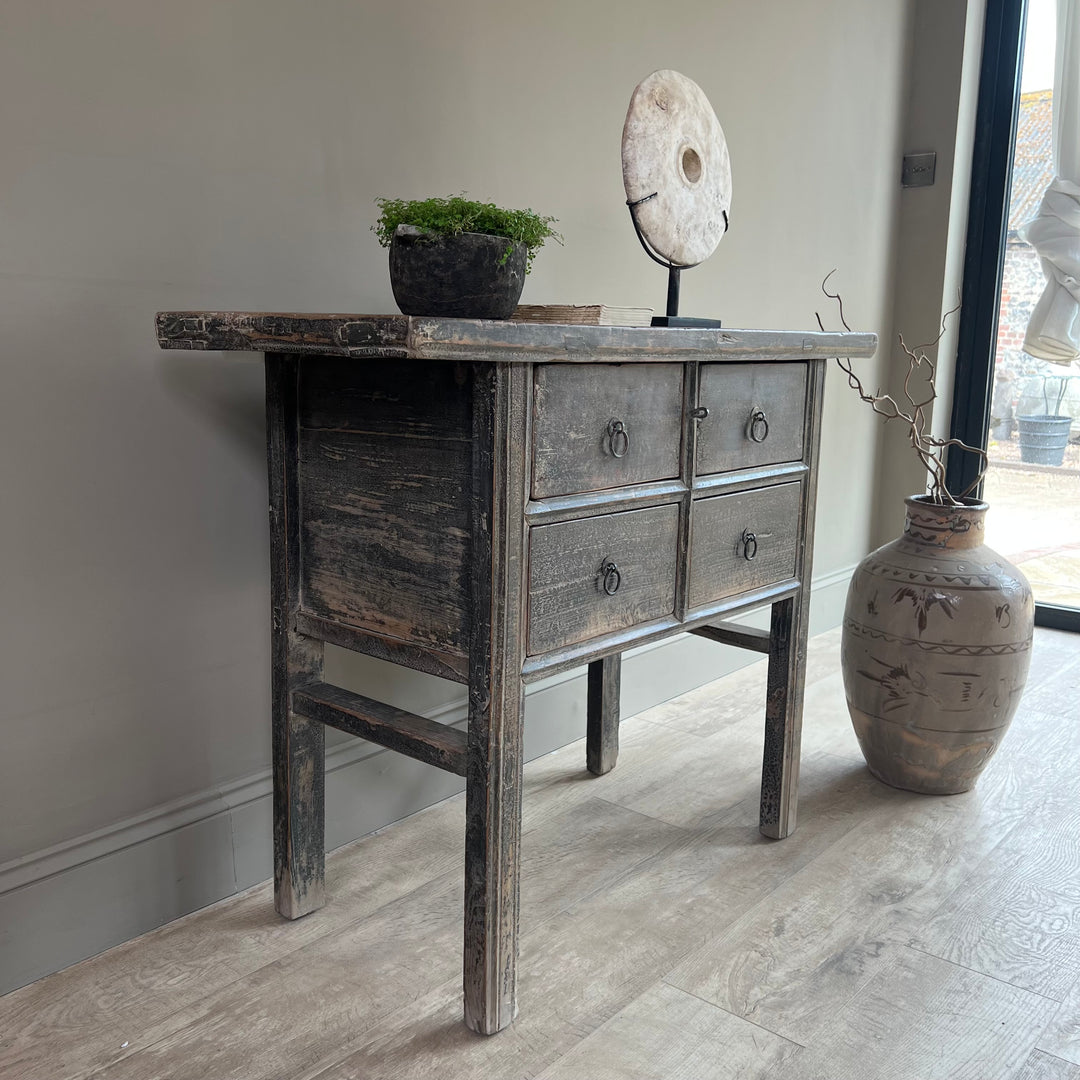Antique Black Console Table | Snowshill