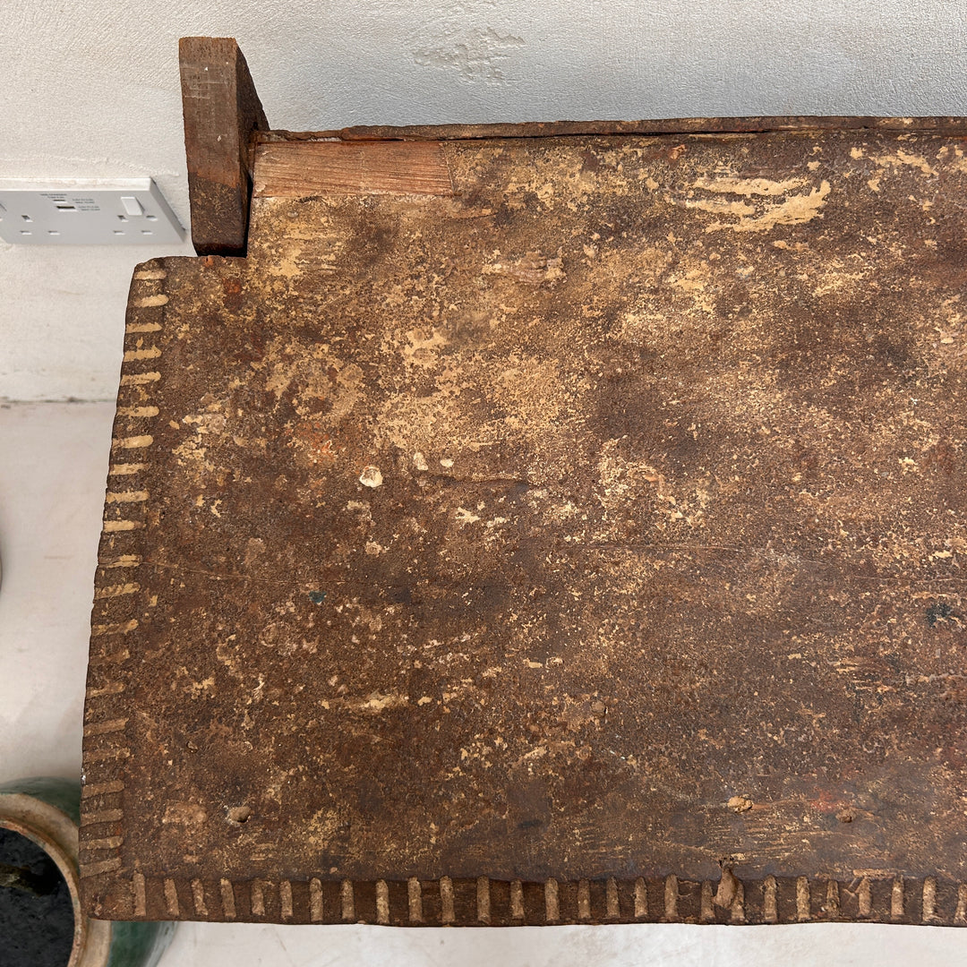 Antique wooden coffer storage box | Adelia