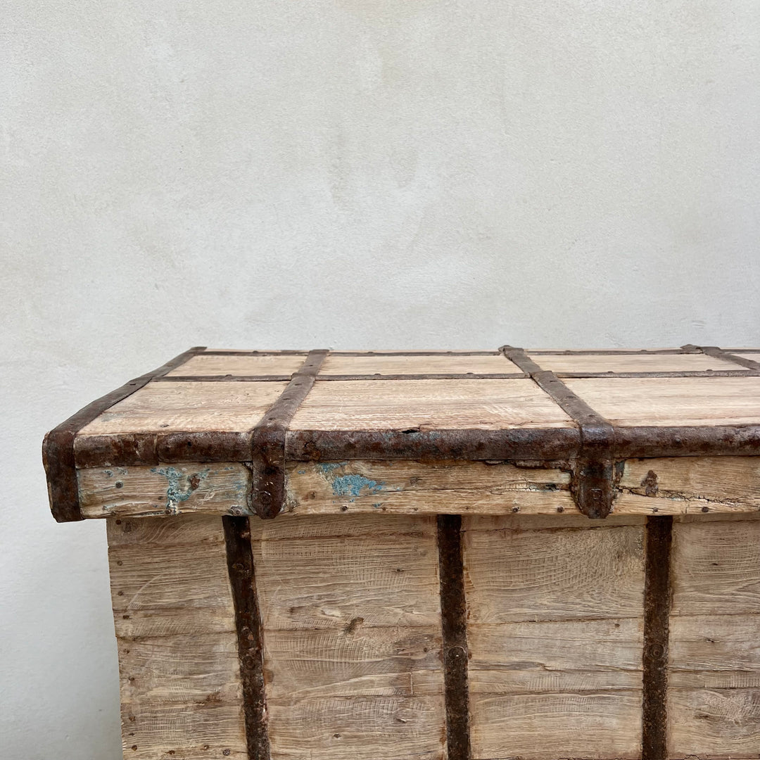 White Washed Teak Lift-Top Console Table | Neilah