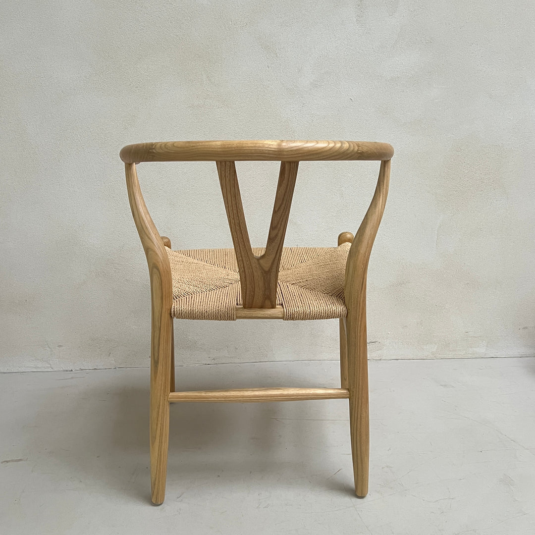 Danish chair with rush seat