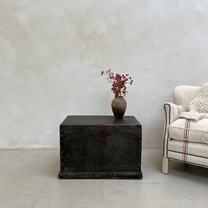 Antique Black Blanket box | Bexhill
