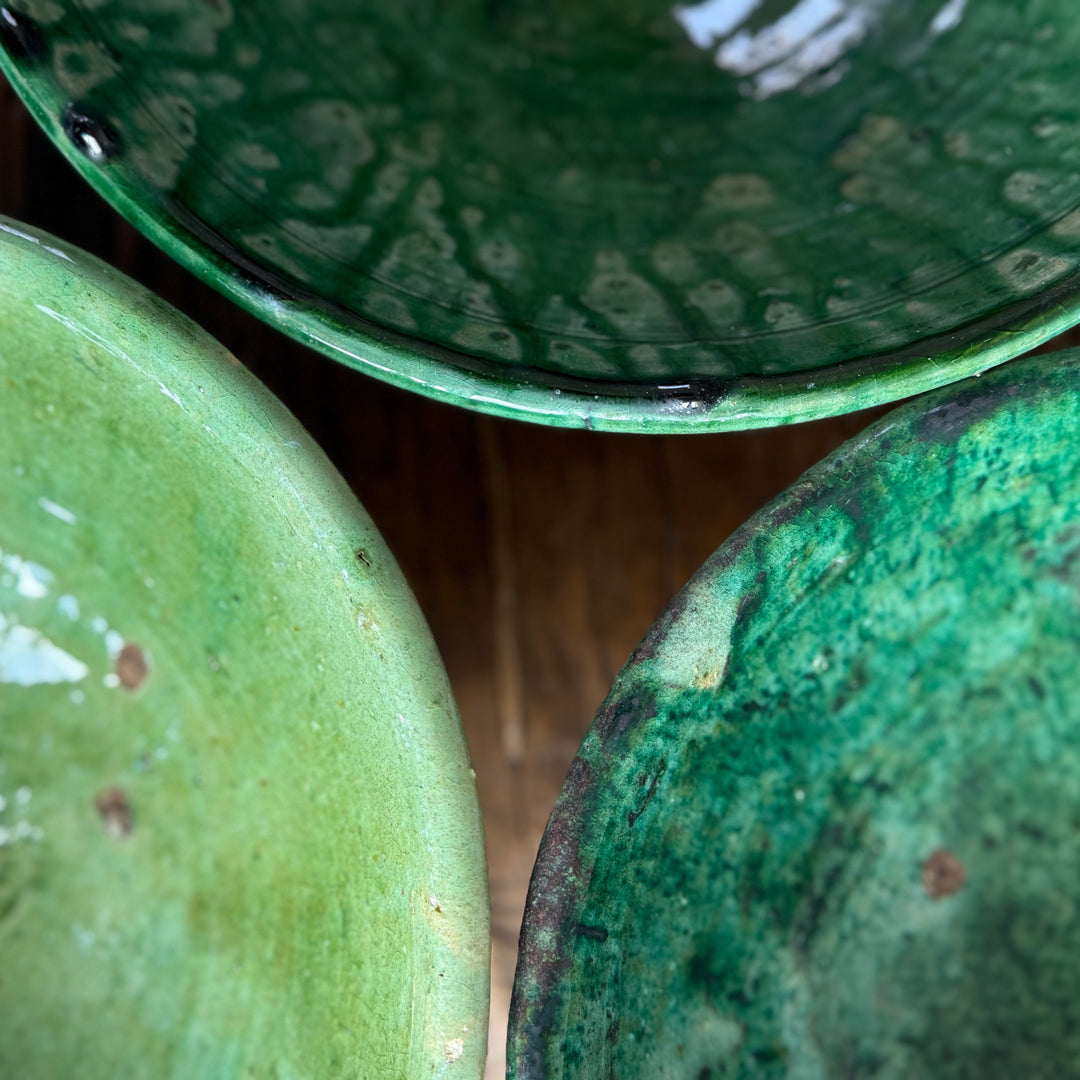 Moroccan Tamegroute Glaze Pottery Bowls