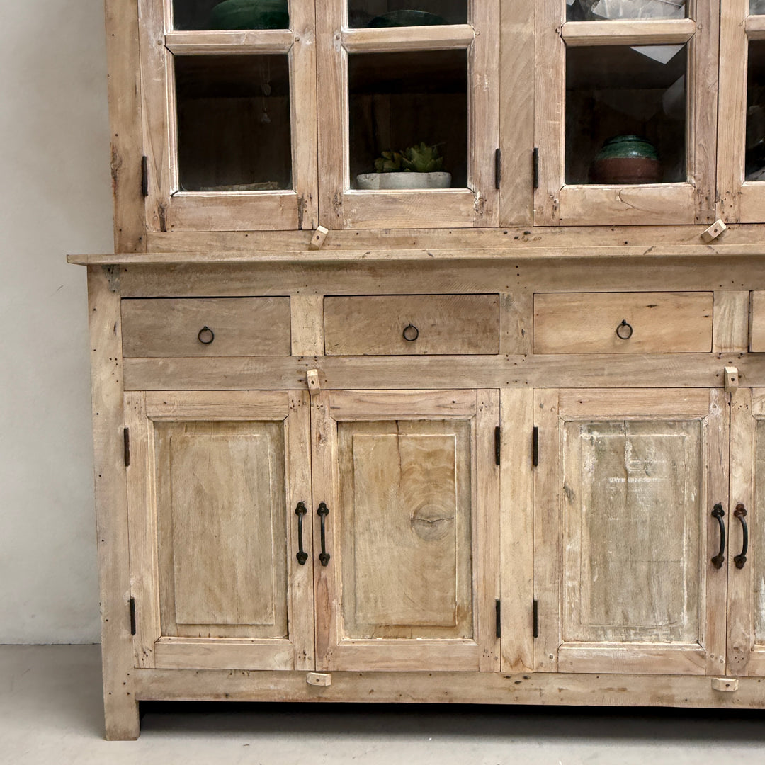 Reclaimed Whitewashed Glazed Cabinet | Solid Wood Dresser Willow