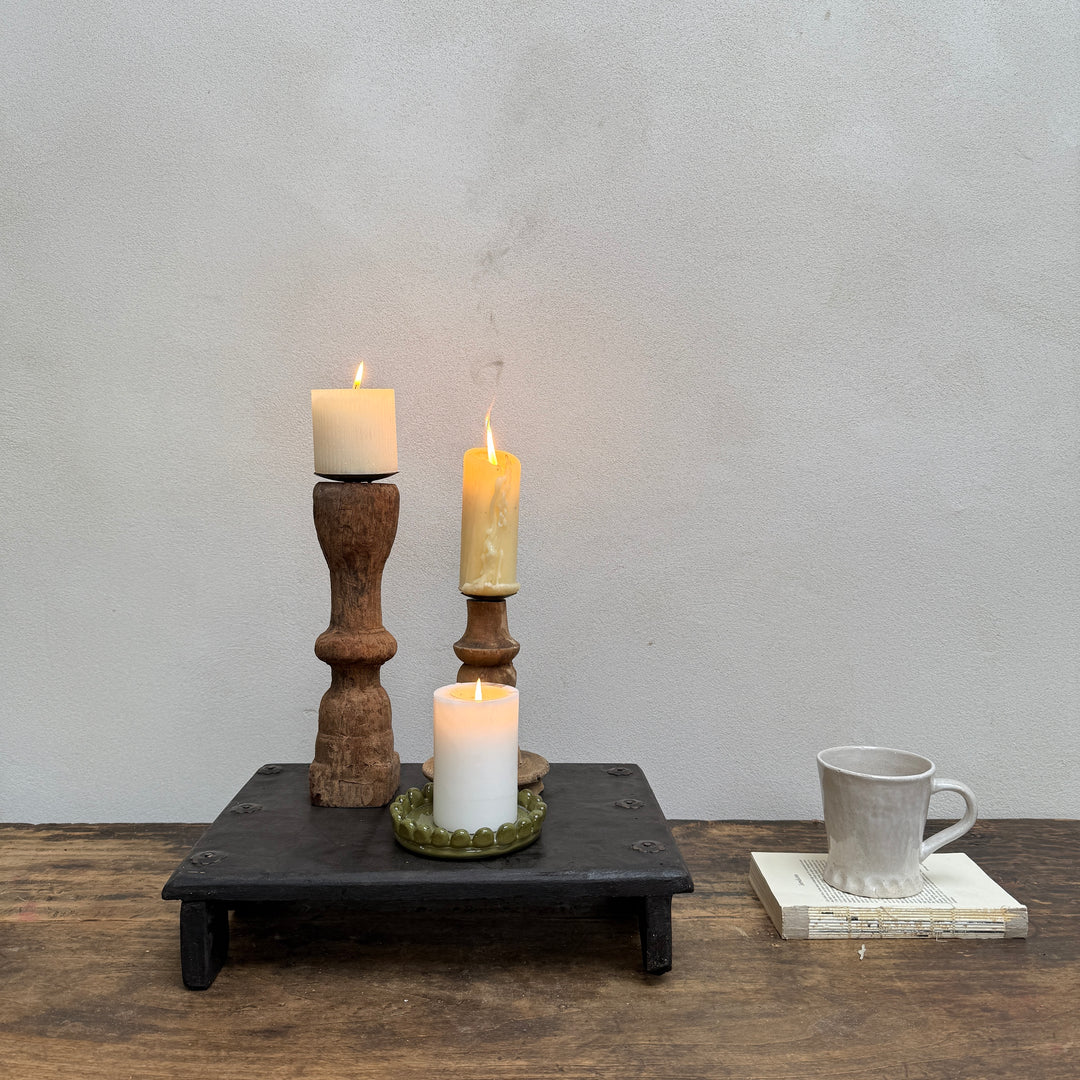 Vintage Wooden Bajot Display Stand