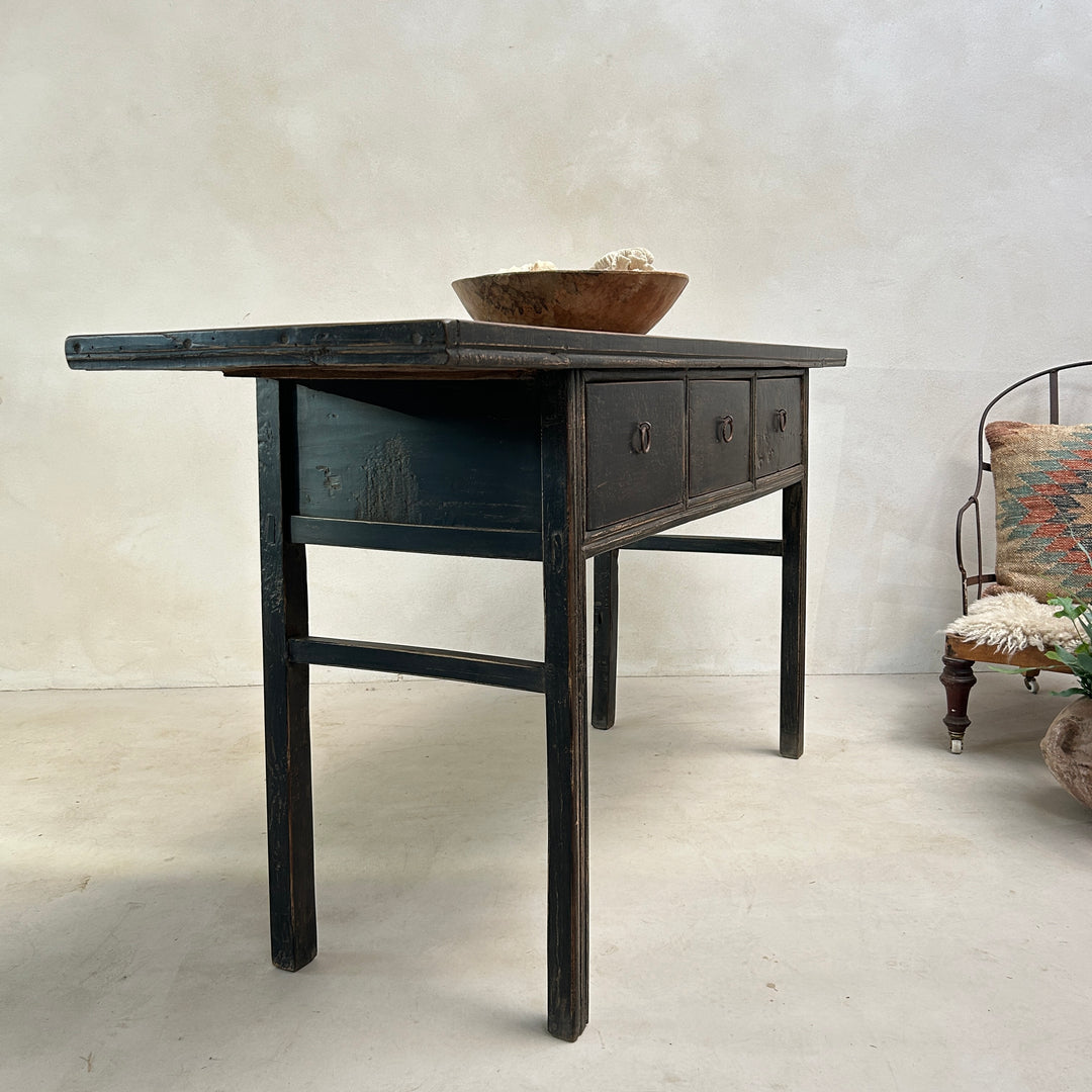 Antique Black Console Table | Stow