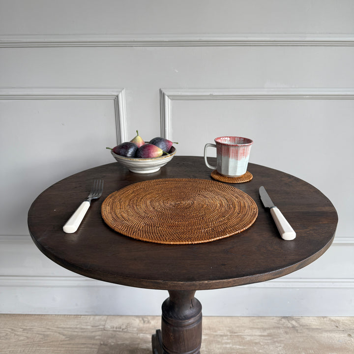 Hand woven fine rattan placemat