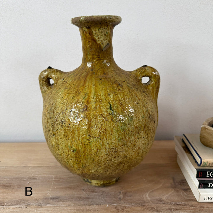 Large Yellow Tamegroute Vase