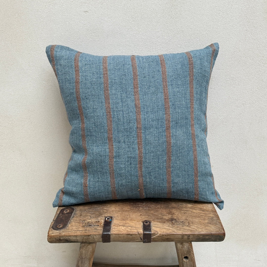 Linen cushion wide stripe | 50x50 Melvin
