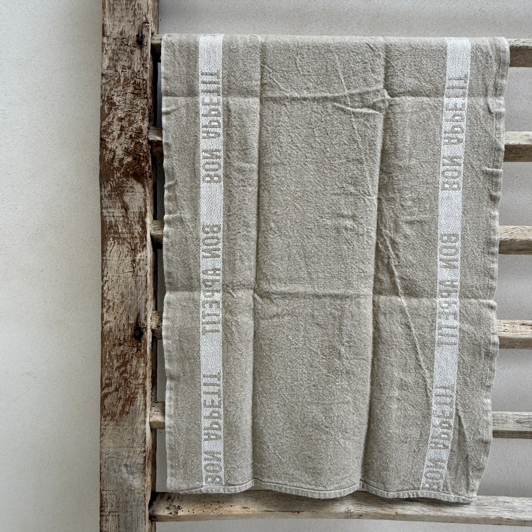 Bon Appetit Tea Towel Natural & White