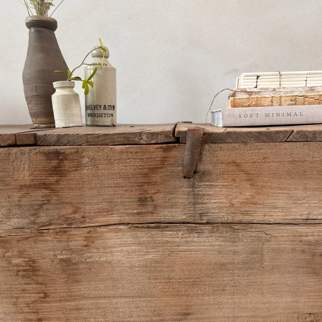 Antique Teak Blanket Box | Edward