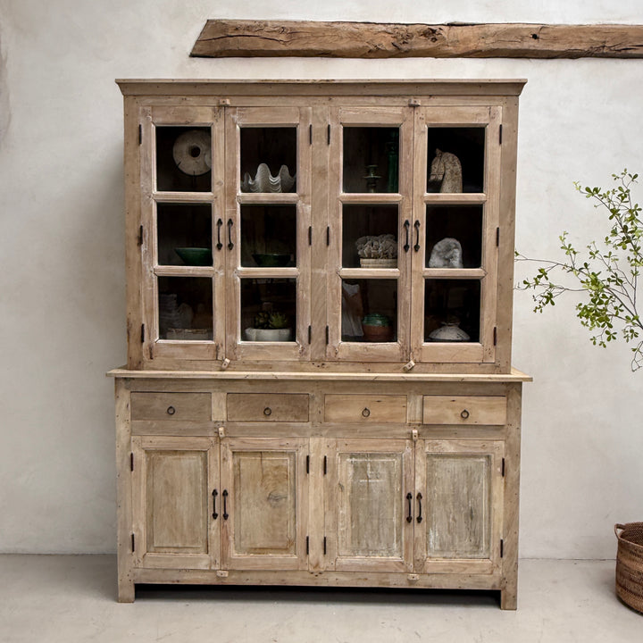 Reclaimed Whitewashed Glazed Cabinet | Solid Wood Dresser Willow